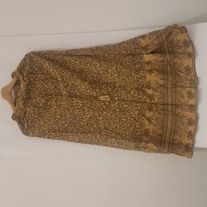 100 % Cotton Maxi‎ Skirt size s